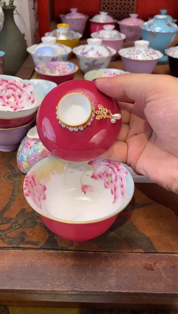 景德镇纯手绘陶瓷茶具