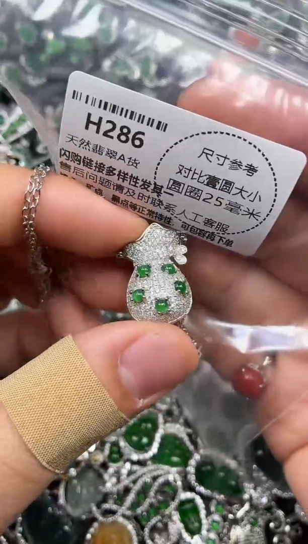 颈饰未镶嵌翡翠H286项链