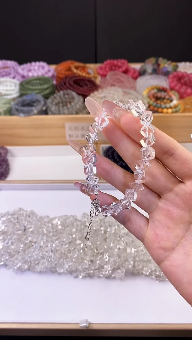 水晶手链未镶嵌15/白水魔方多样性发其一/手链