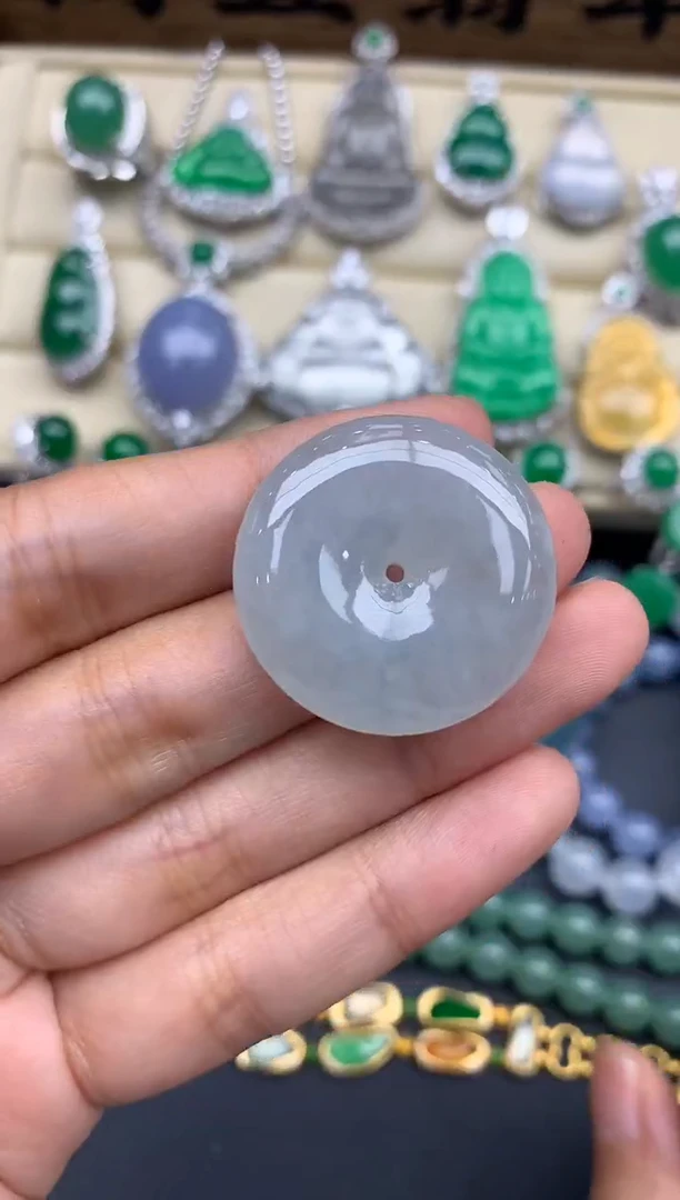 翡翠未镶嵌颈饰123-春日珠宝