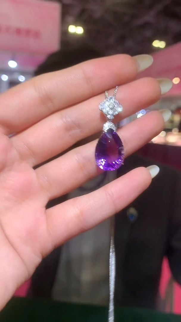 颈饰银S925镶嵌紫晶【宝石世家严选】
