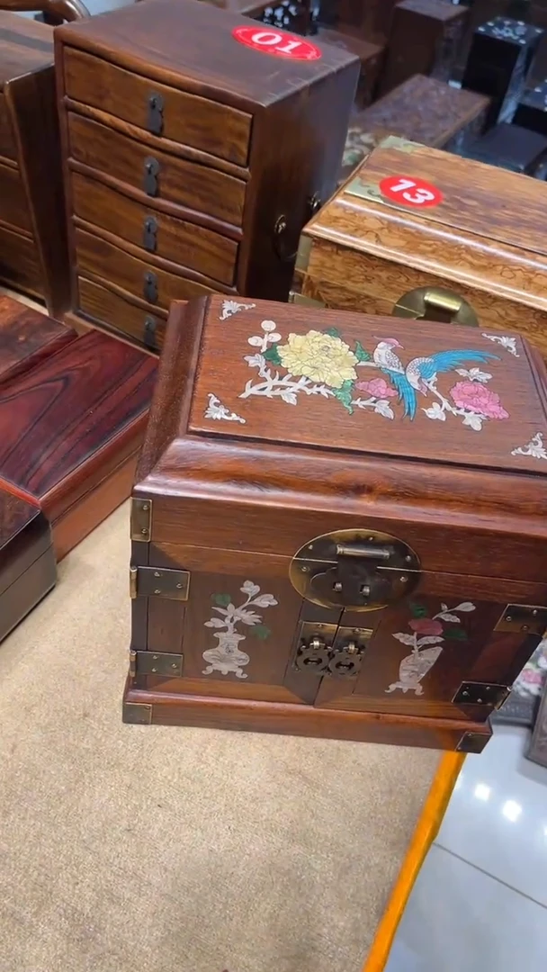 【闪购商品】木锦上添花螺钿官箱