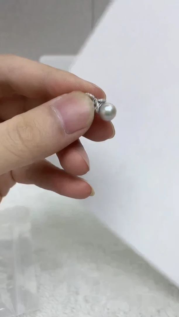 颈饰银S925镶嵌海水珍珠