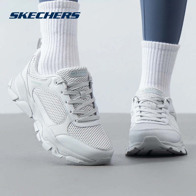 斯凯奇女鞋2025春季新款运动鞋女士休闲鞋轻便透气健步鞋旅游鞋子