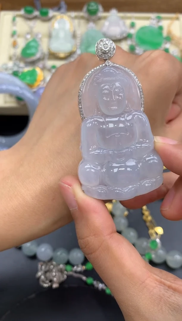 【闪购商品】翡翠颈饰18K金镶嵌535-中国好珍宝