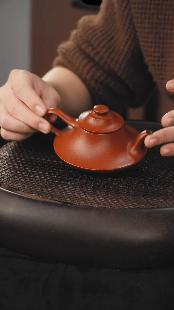 茶壶紫砂云炉 朱泥