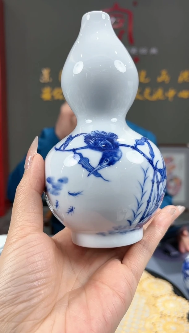 【闪购商品】官窑瓷画院477官窑瓷画院单翠葫芦