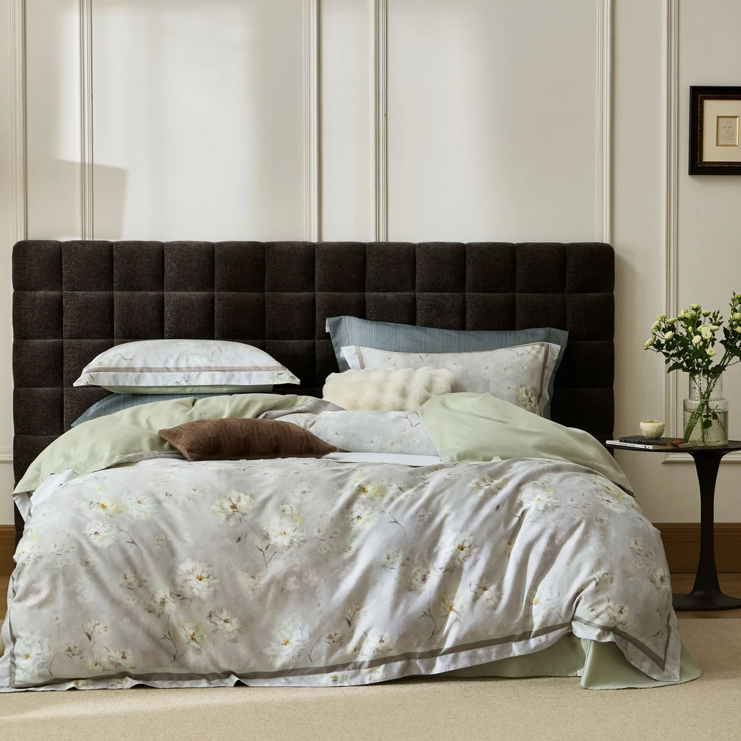 丽家平！宝缦丽本 裸感东帝兴定制60支天丝磨毛四件套软糯舒服床品