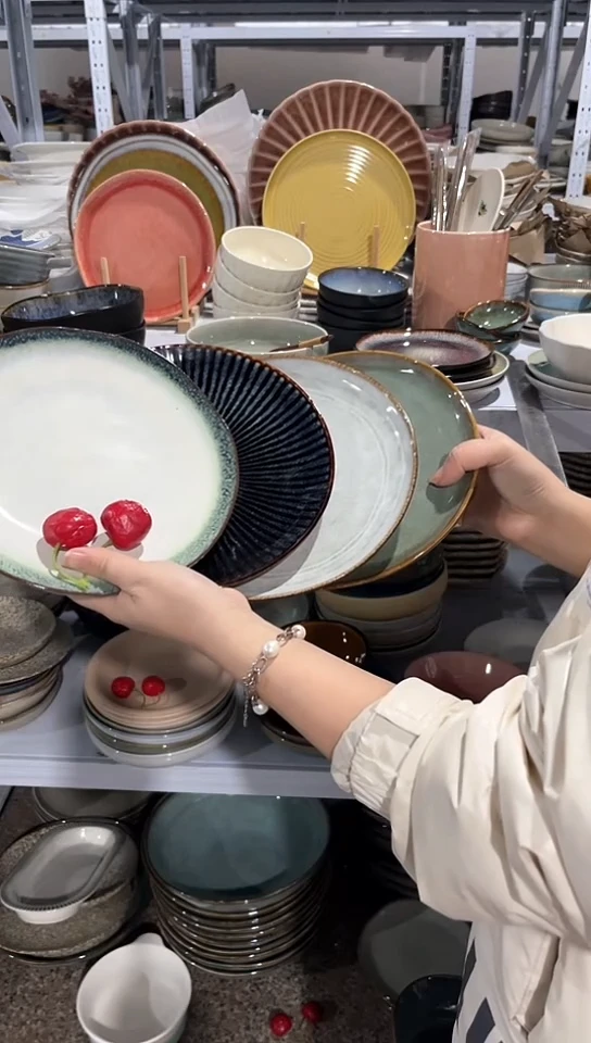 【闪购商品】瓷片外贸尾货瑕疵满20包邮X4 小盘组合