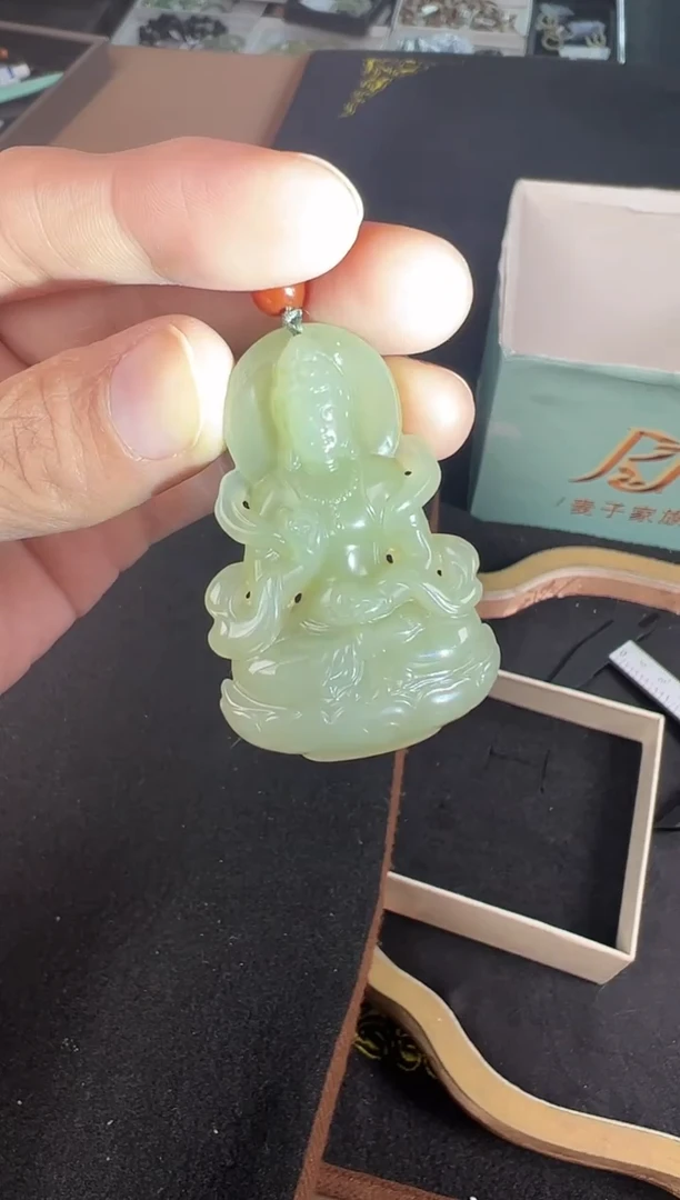 吊坠(不含链)未镶嵌和田玉多样性发1