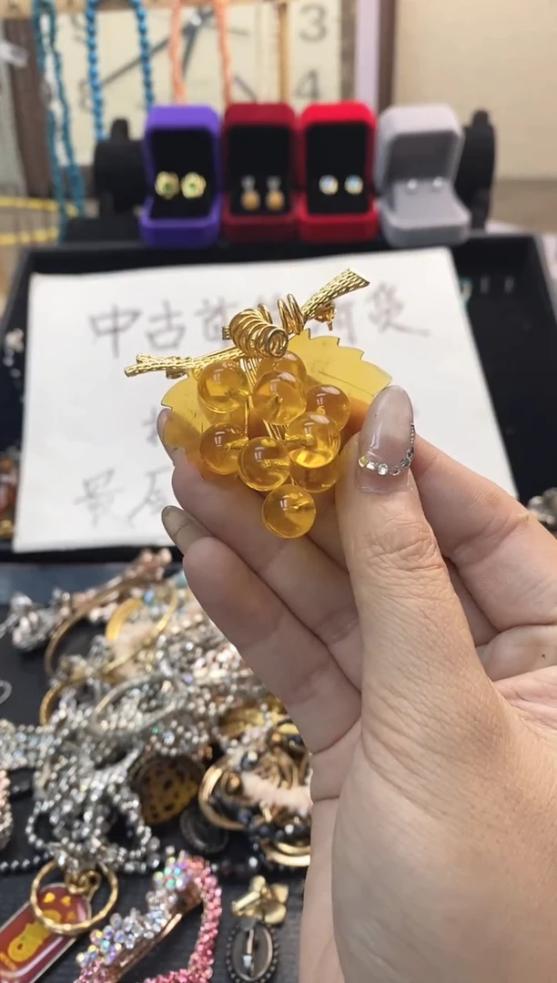 珐琅铁合金锐锐中古首饰默认微瑕编号1