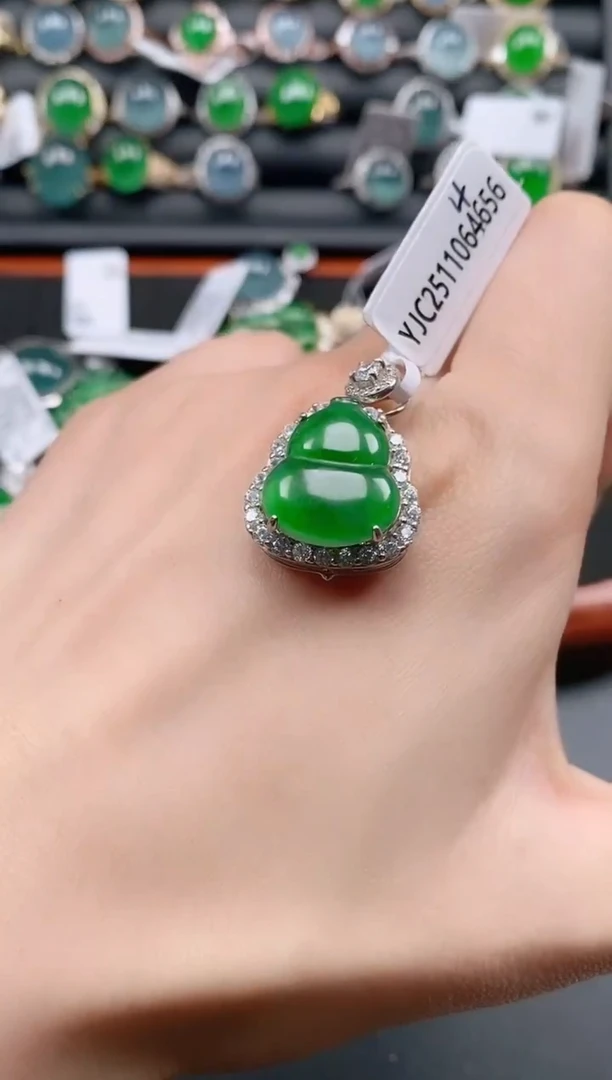 银S925镶嵌戒指翡翠111111