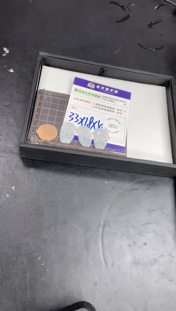 翡翠挂件未镶嵌叶子FL06/多样性发其一CP配绳