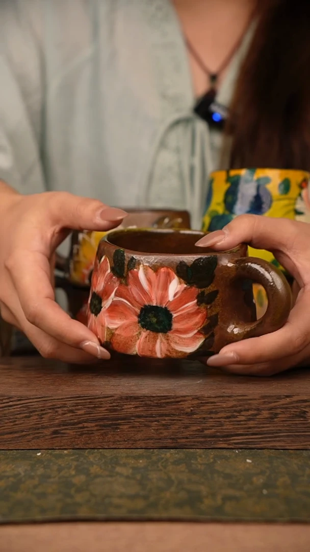 摆件泥垚手作 景德镇手工手绘器物