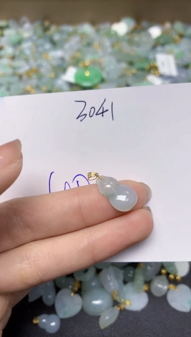 【闪购商品】翡翠颈饰18K金镶嵌 天然翡翠A货