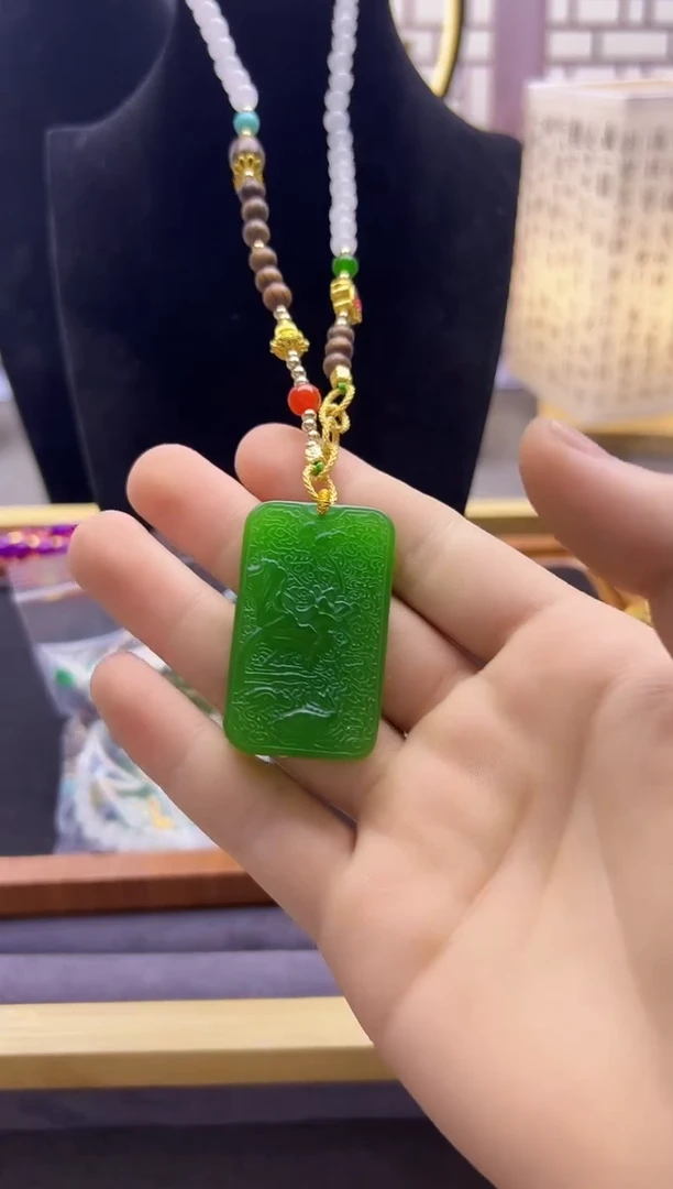 【闪购商品】和田玉颈饰14K金镶嵌X323