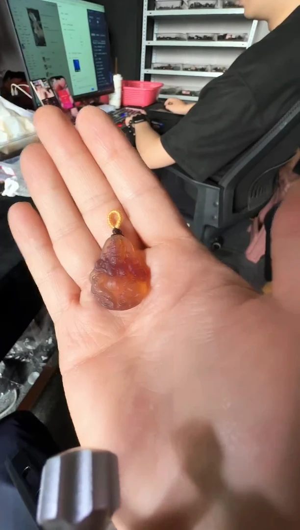 琥珀颈饰未镶嵌#54缅甸琥珀吊坠