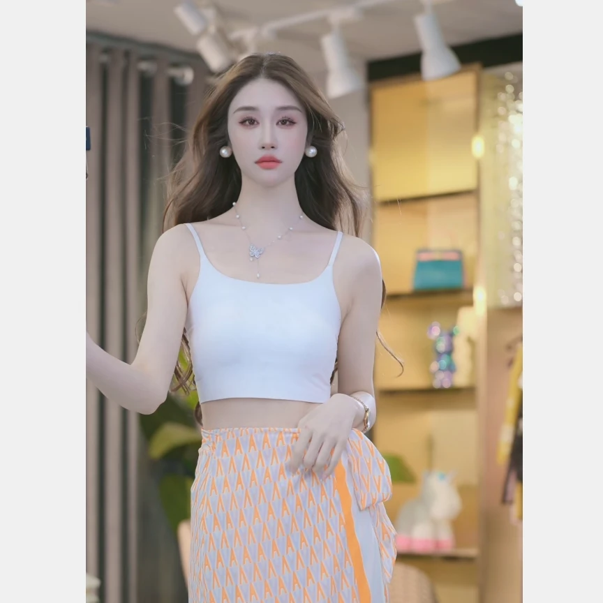 【乖瑶】时尚气质百搭吊带背心 241834