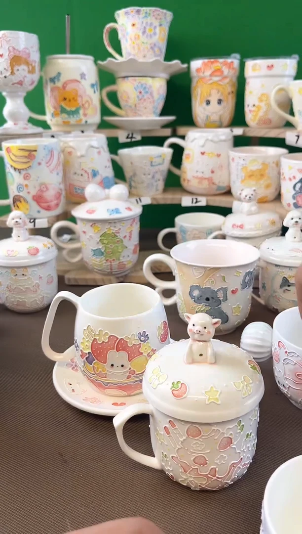 【闪购商品】沐造景德镇高温釉下手绘濑户烧陶瓷876