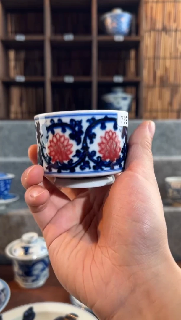 【闪购商品】789天禄言瓷手绘茶器天花板