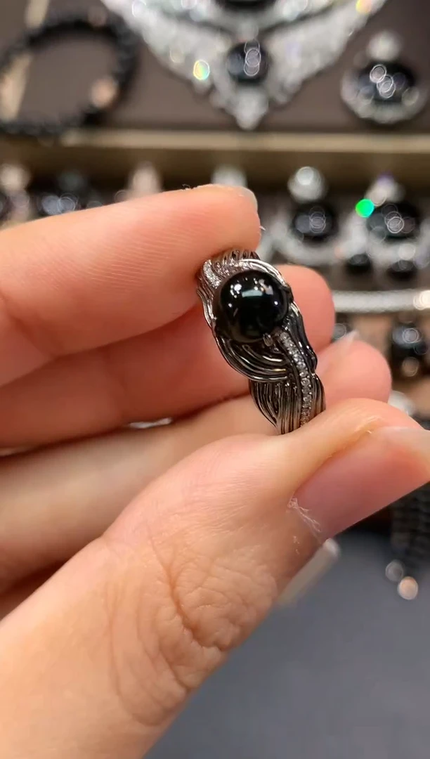18K金镶嵌戒指翡翠C45