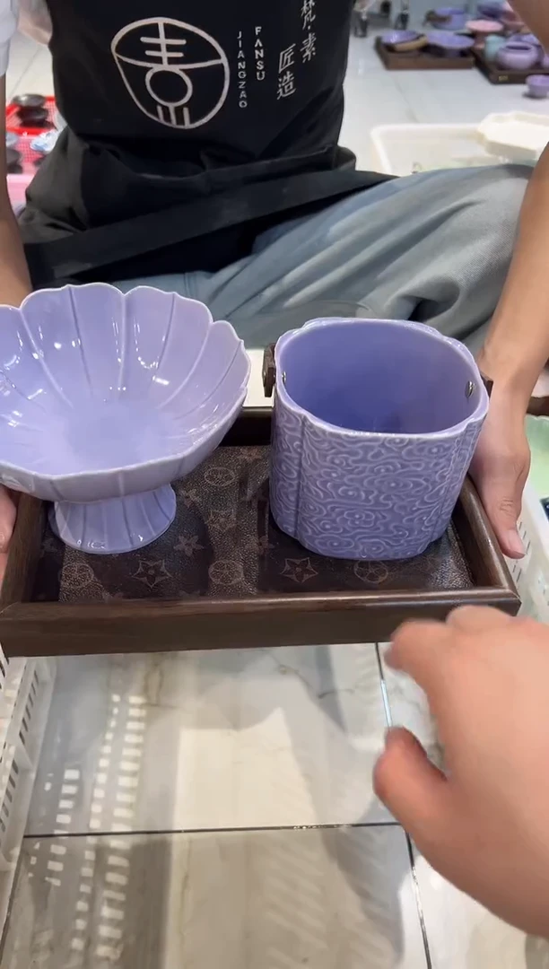 瓷片微瑕商品，介意勿拍-托盘