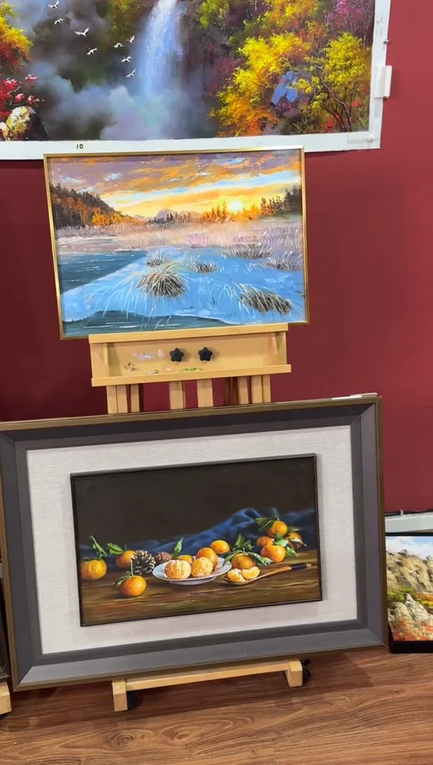 油画【10号】朝鲜原创纯手绘孤品油画丨顺丰包邮