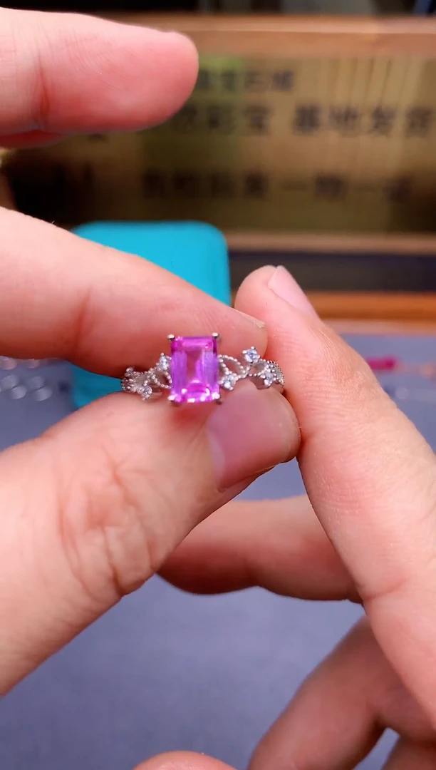 【闪购商品】蓝宝石戒指银S925镶嵌........