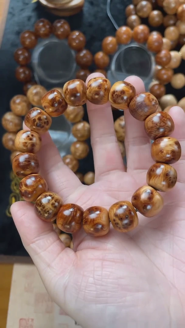 【闪购商品】柏木（崖柏）手串/手链太行崖柏老型珠瘤疤13*14