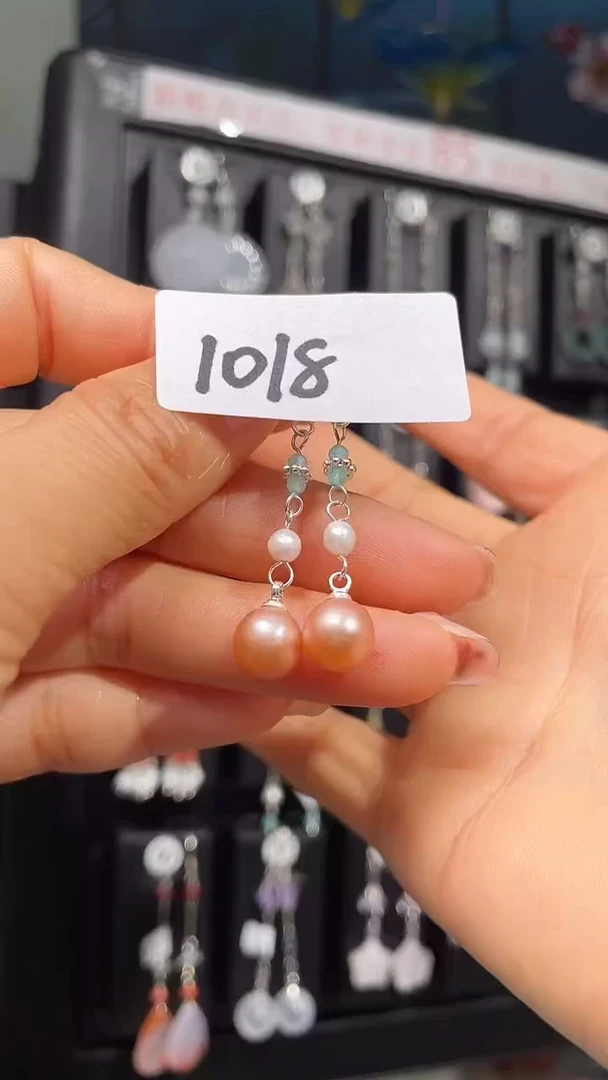 未镶嵌耳饰淡水珍珠喜欢拍微瑕