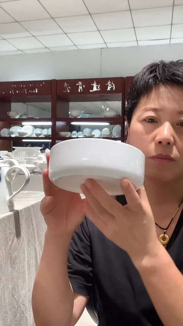 6英寸沙拉碗2个白瓷隆达
