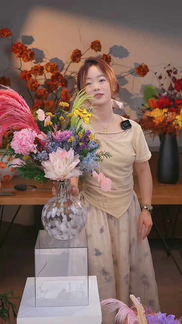 图片款式：单花束+花瓶
