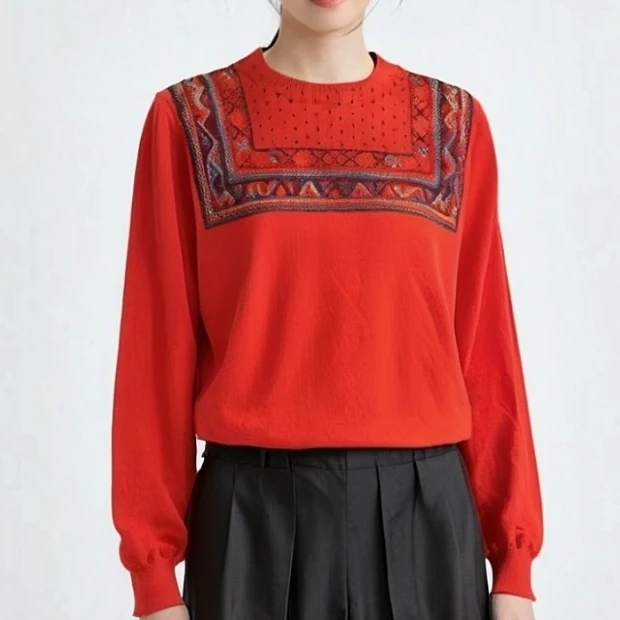 【20228205】毛衣上衣毛线衫女2023秋冬新款外搭风毛衣外套MK