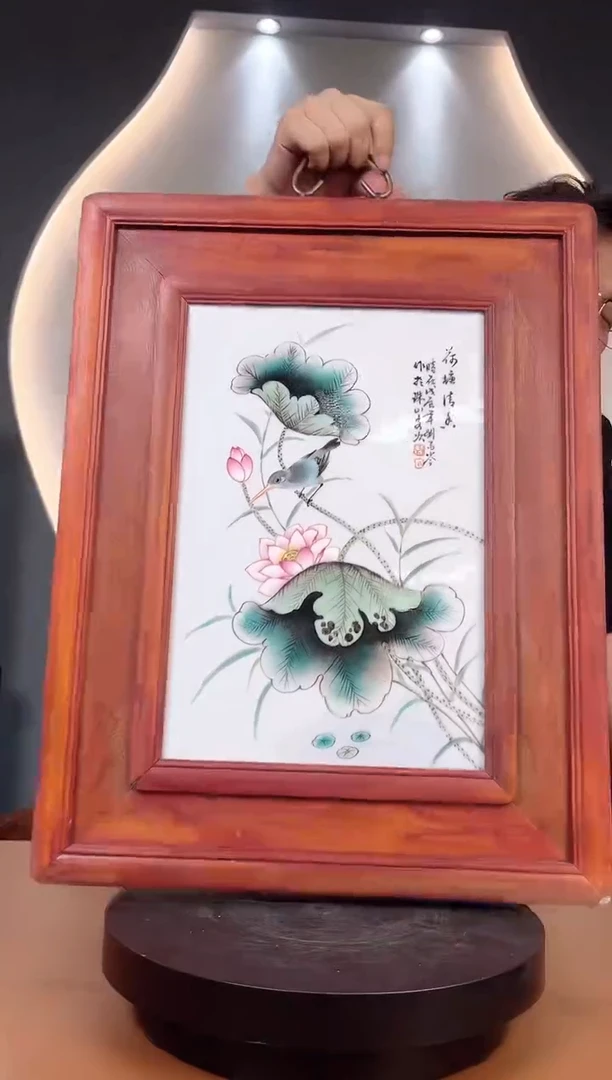 瓷片景德镇陶瓷摆件流水22