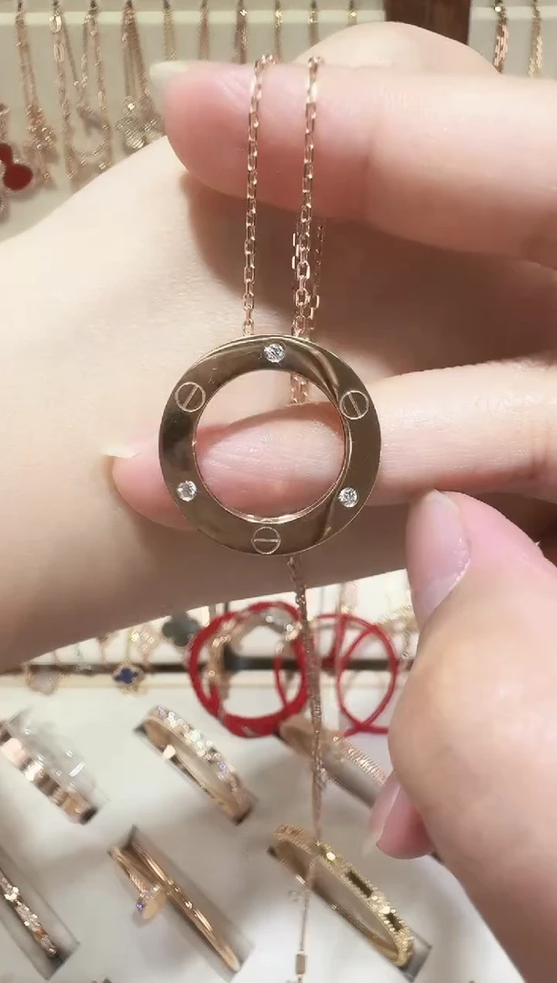 套链18K金镶嵌钻石套链