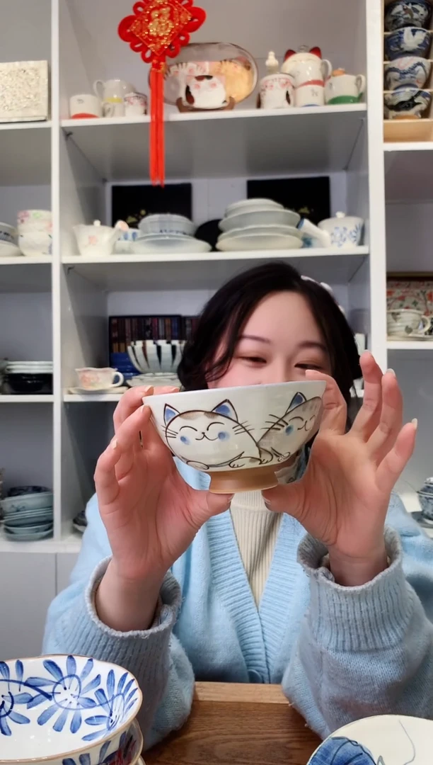 【闪购商品】钛合金日本进口猫咪米饭碗