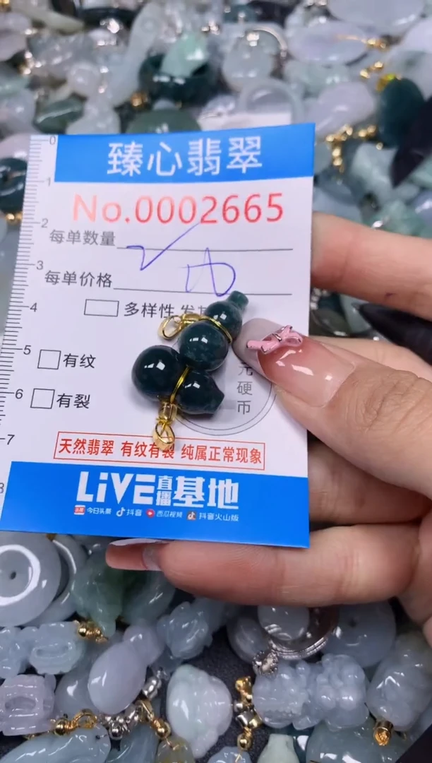【闪购商品】翡翠颈饰未镶嵌含绳0002665