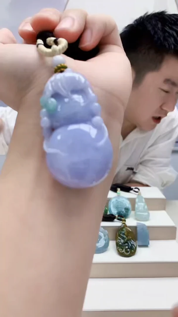 未镶嵌定制翡翠5028bb-毛货挂件91