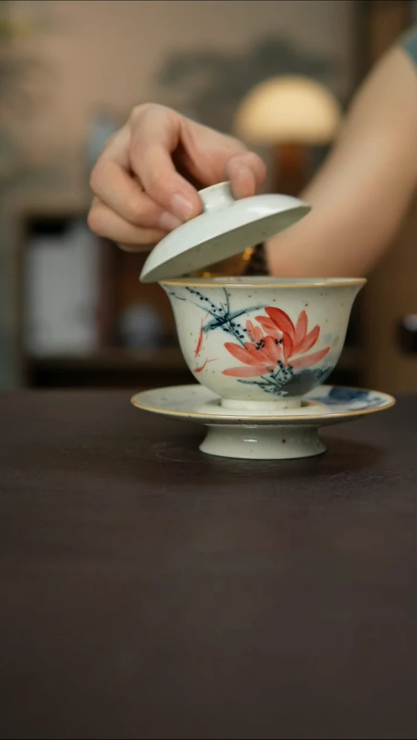 杯景德镇陶瓷杯碗柴烧多人微瑕
