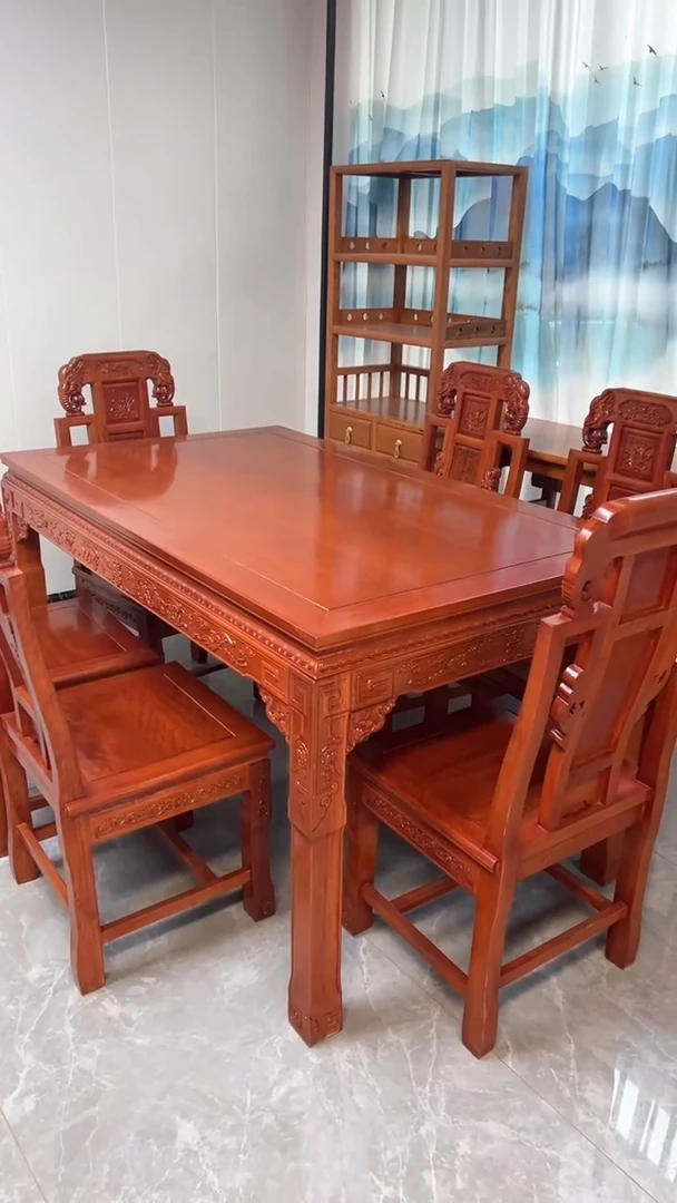 【闪购商品】黑酸枝木类家具特价处理餐桌