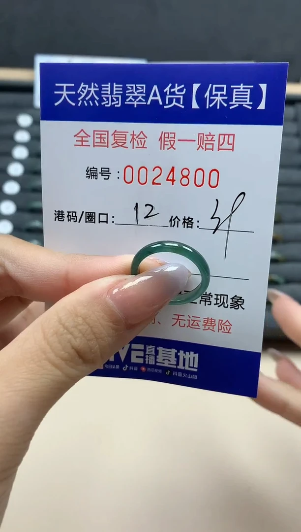 【闪购商品】翡翠戒指未镶嵌天然24800