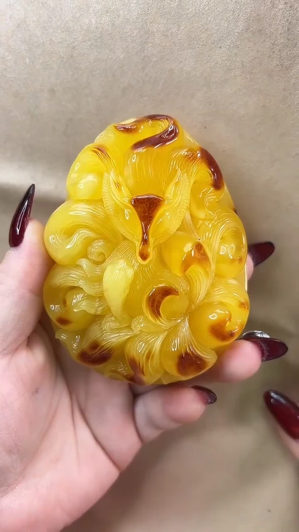 琥珀颈饰未镶嵌吊坠