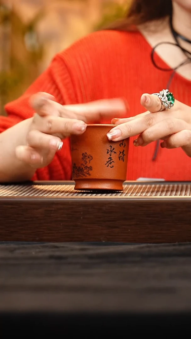 茶壶紫砂J山清水秀杯