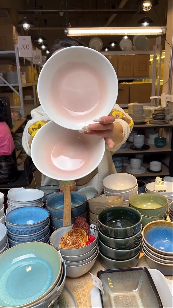 瓷5外贸尾货窑变釉下彩默外微瑕