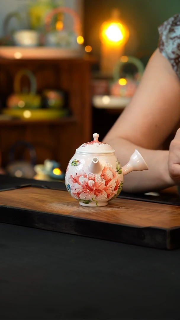 杯手绘心瓷陶瓷浮力