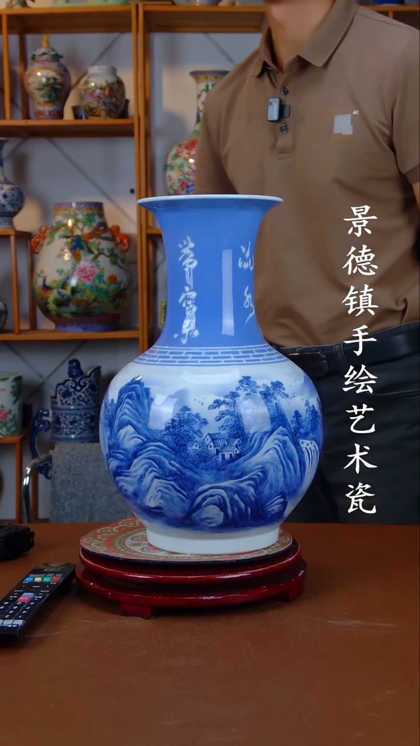 现代景德镇手工手绘陶瓷摆件19