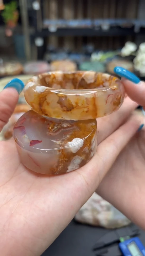 未镶嵌手镯石英质玉731(58圈赠送镯心)