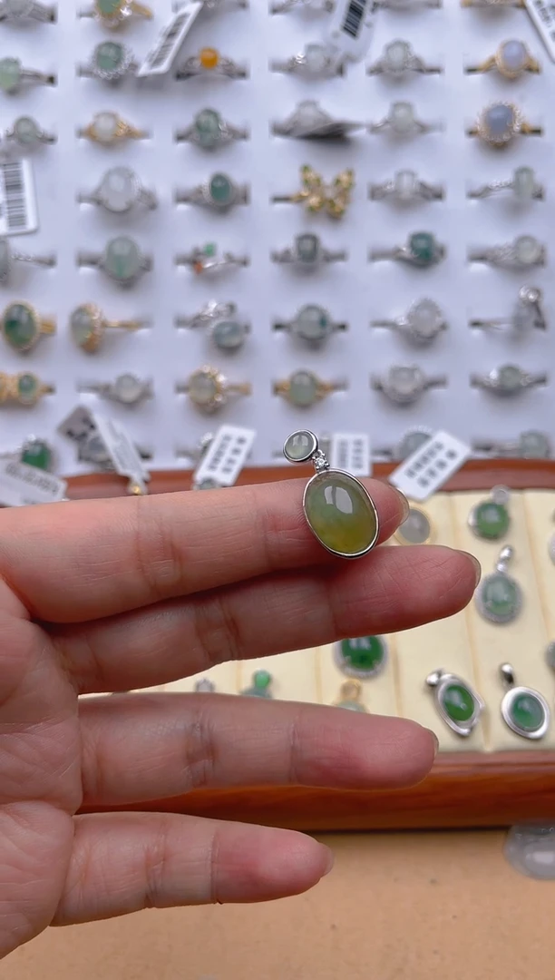 【闪购商品】翡翠戒指银S925镶嵌11111