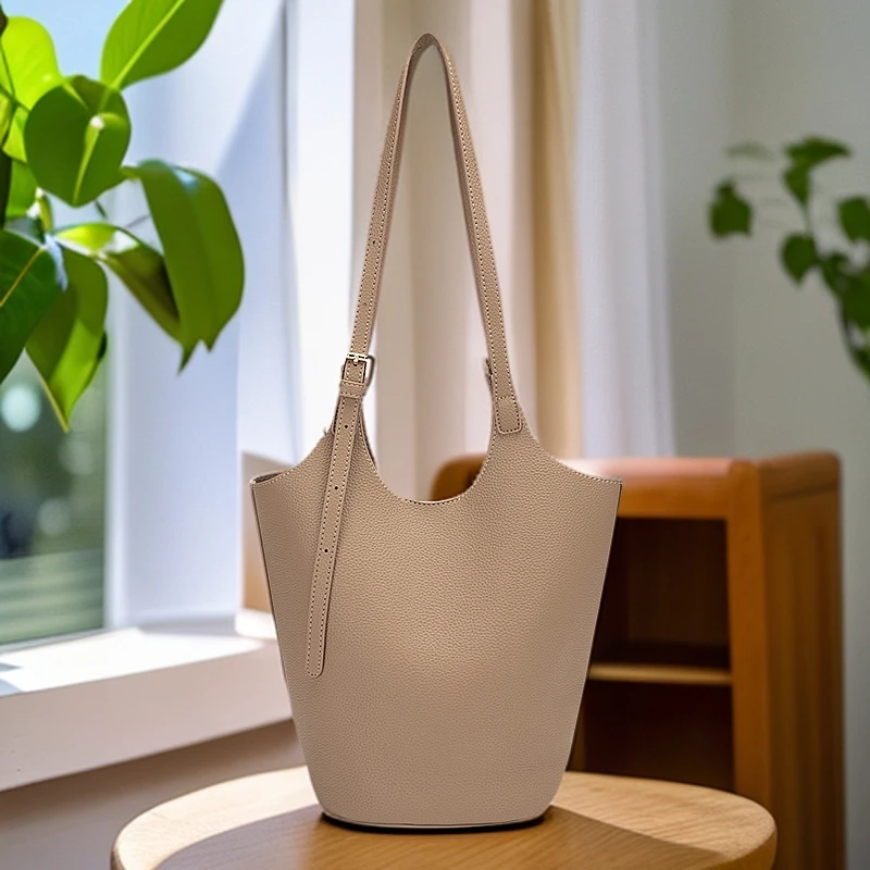 大容量子母包手提包大学生通勤包轻奢小众腋下包水桶托特包女包