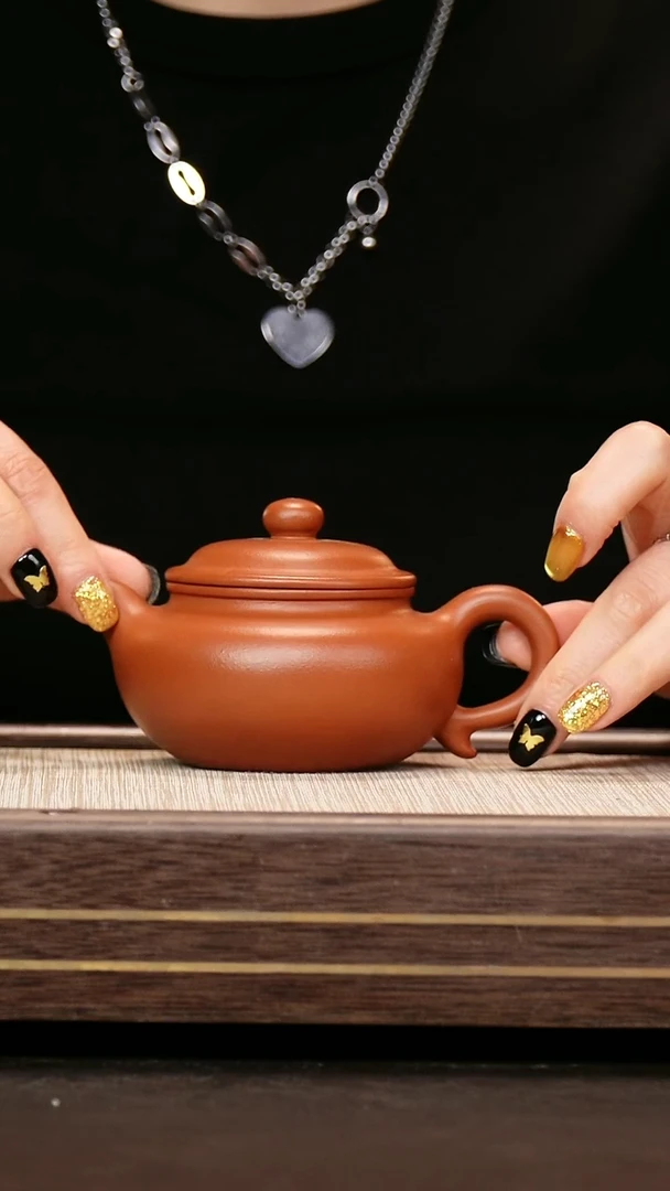 茶壶紫砂小煤窑朱泥  仿古200cc 老付